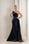 252E5150 - Fit and Flare Long Evening Dress