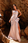 252E5200 - Fit and Flare Long Evening Dress