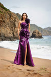 252E5516 - Fit and Flare Long Evening Dress