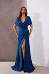 252M5304 - Fit and Flare Long MOB Dress