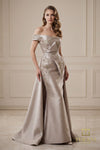 252M5309 - One Shoulder Fit and Flare Long MOB Dress