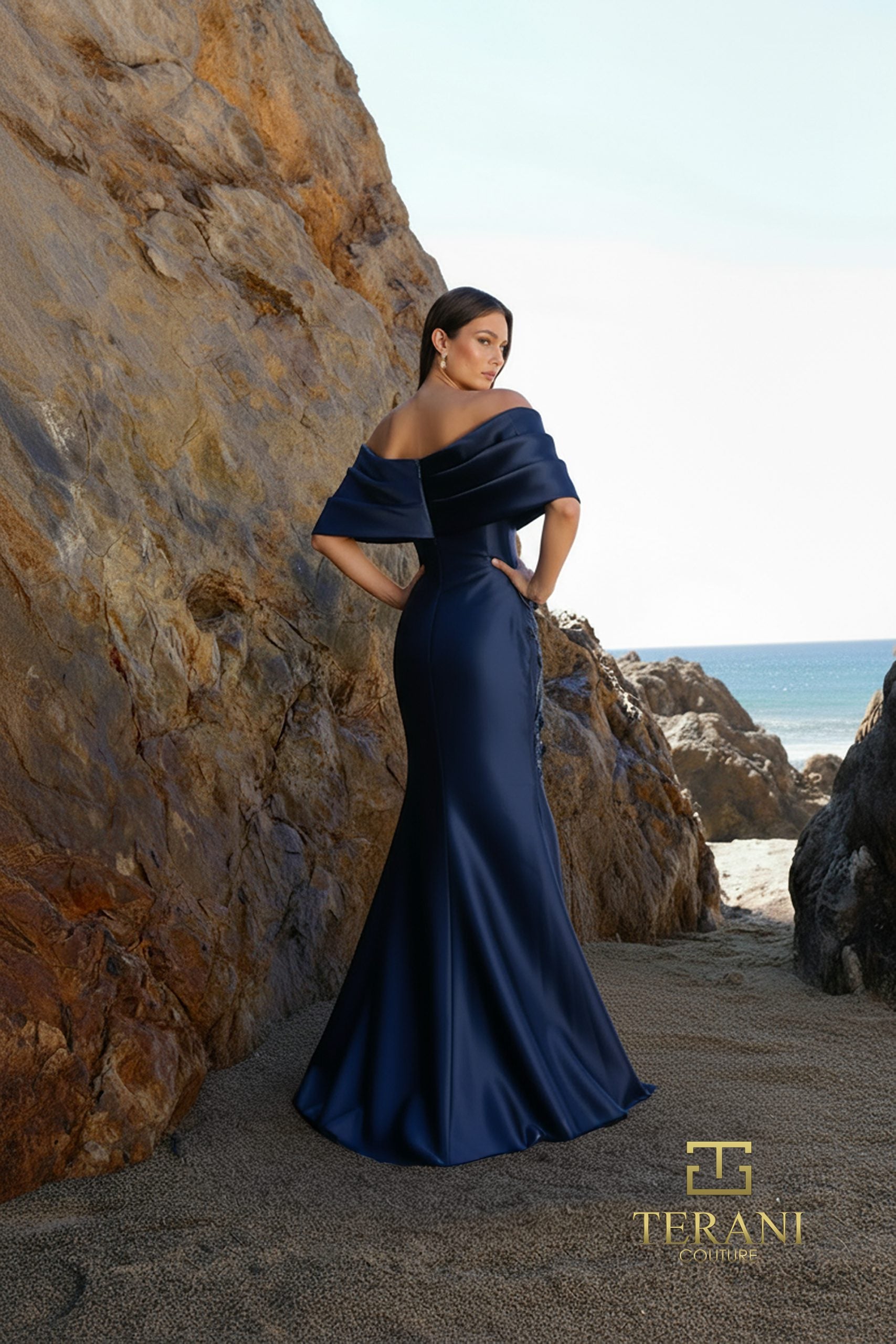 252M5324 - Bodycon Long MOB Dress