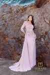252M5338 - Train Long MOB Dress