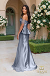 252M5357 - Side Train Long MOB Dress