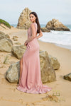 252M5377 - Fit and Flare Long Long Sleeves MOB Dress