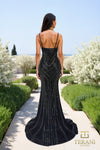 261GL6025 - Bodycon Long Gold Dress