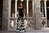 Square Neck Matte Satin Sheath Gown with Cap Sleeves - 261P6098