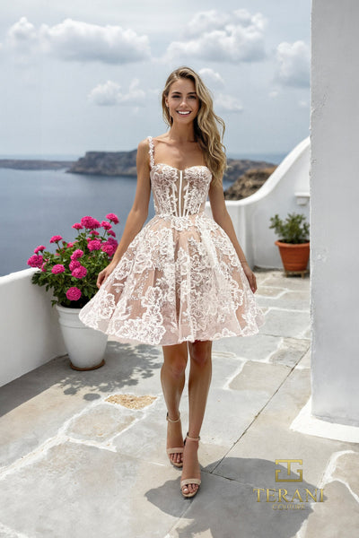 Sweetheart Lace Short Ballgown - 261P6180