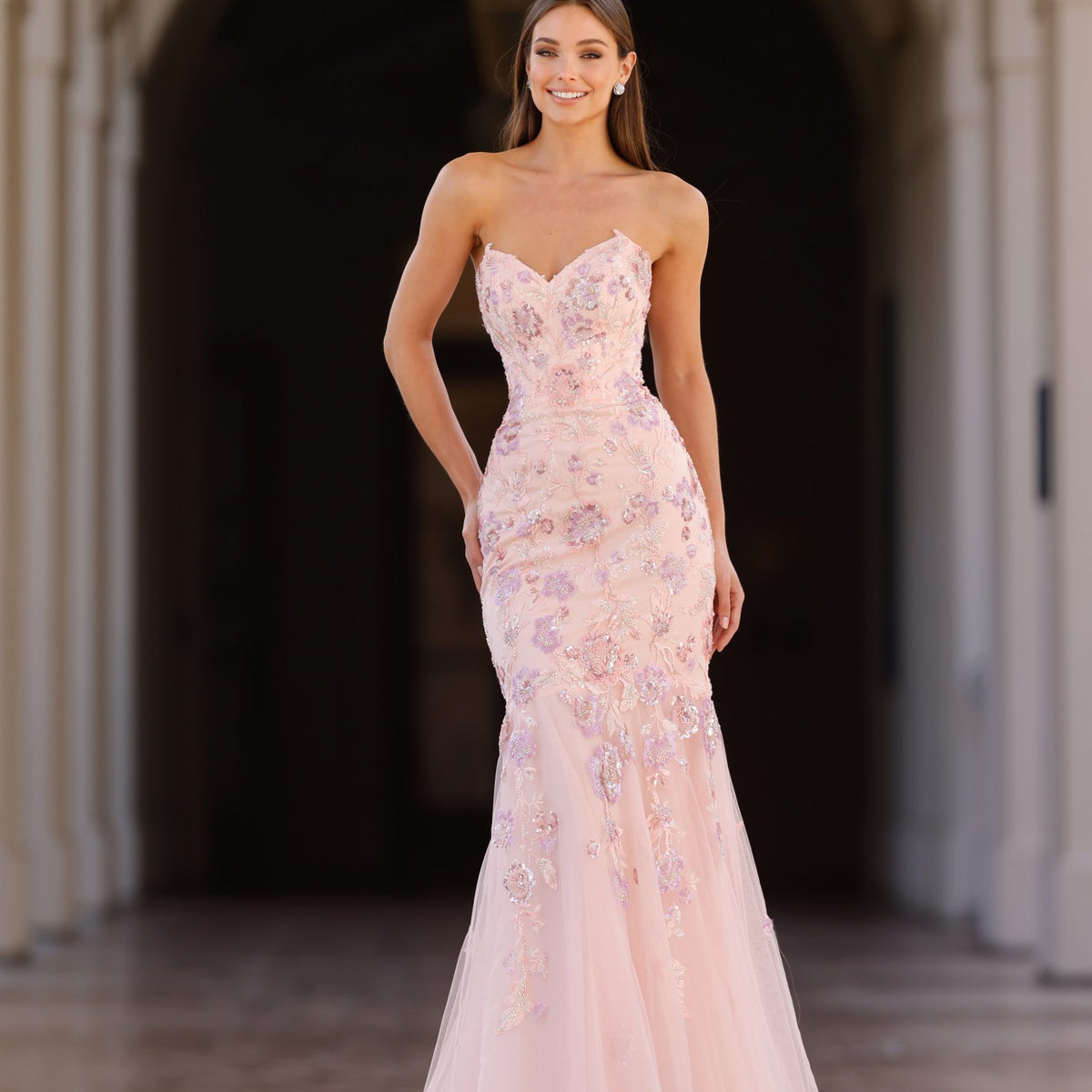 sweetheart mermaid dress Sweetheart Beaded Tulle Mermaid Gown