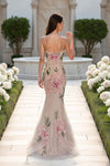 Scoop Neck Tulle & Embroidered Mermaid Gown - 261P6677