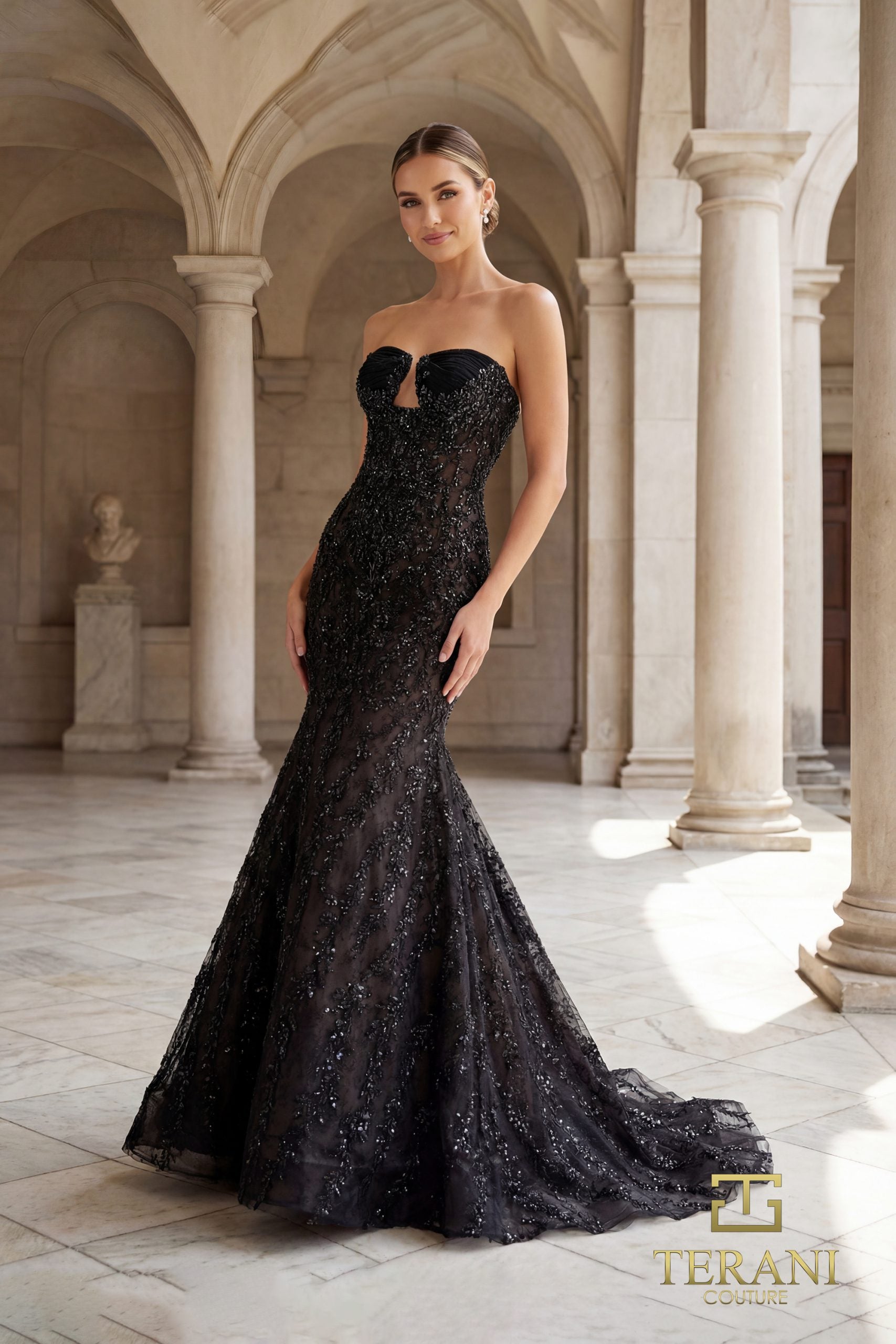 Sweetheart Beaded Tulle Mermaid Gown - 261GL6001