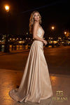 Asymmetric One-Shoulder Stretch Mikado Fit & Flare Gown - 261M6411