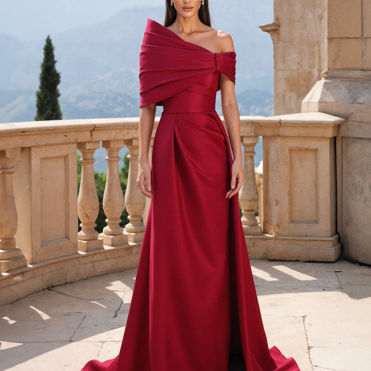matte satin dress KissProm Off-the-Shoulder Sheath Bridesmaid in Lavender Grey, Lavender Grey / 0 Stephanie is our sleek matte satin halter bridesmaid dress in Sage Matte Satin Spaghetti Strap Slip