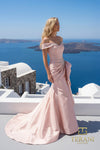 Off-Shoulder Stretch Mikado A-Line Gown - 261M6431