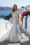 Off-Shoulder Brocade Mermaid Gown - 261M6445