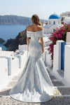 Off-Shoulder Brocade Mermaid Gown - 261M6445