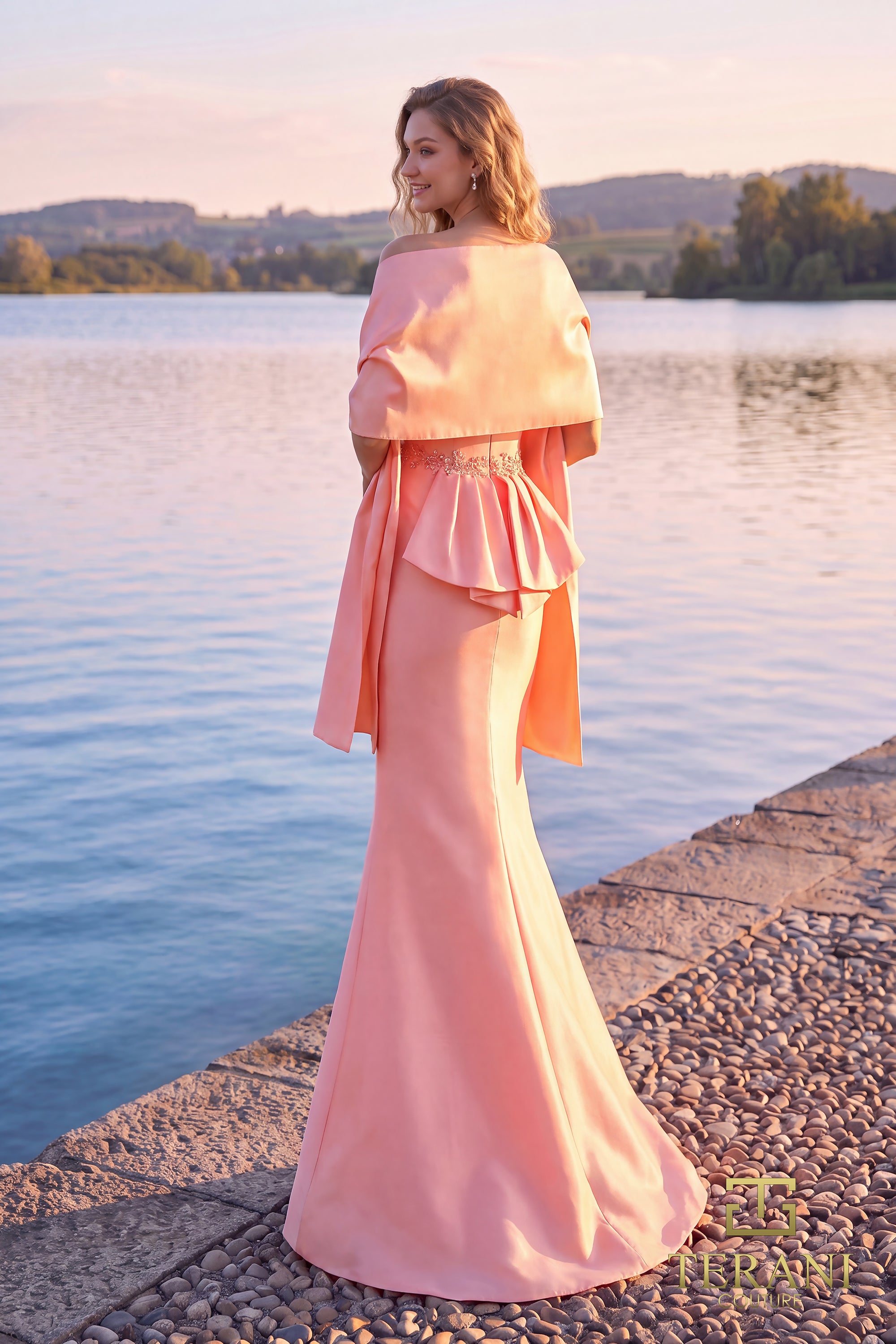 Asymmetric One-Shoulder Mikado Mermaid Gown - 261M6462