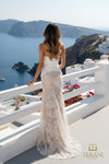 Sweetheart Mikado & Lace Corset Sheath Gown - 261P6096