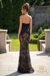 Sweetheart Mikado & Lace Corset Sheath Gown - 261P6096