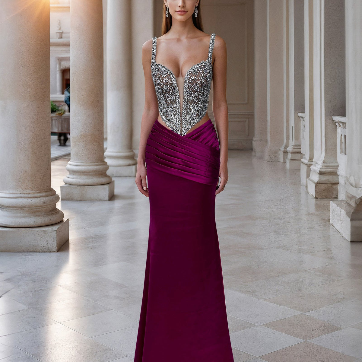 jovani grey mermaid dress Jovani -09420 Off Shoulder Mermaid Evening Dress