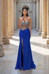 Sweetheart Satin Mermaid Gown with Slit - 261P6115