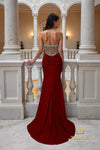 Sweetheart Satin Mermaid Gown with Slit - 261P6115