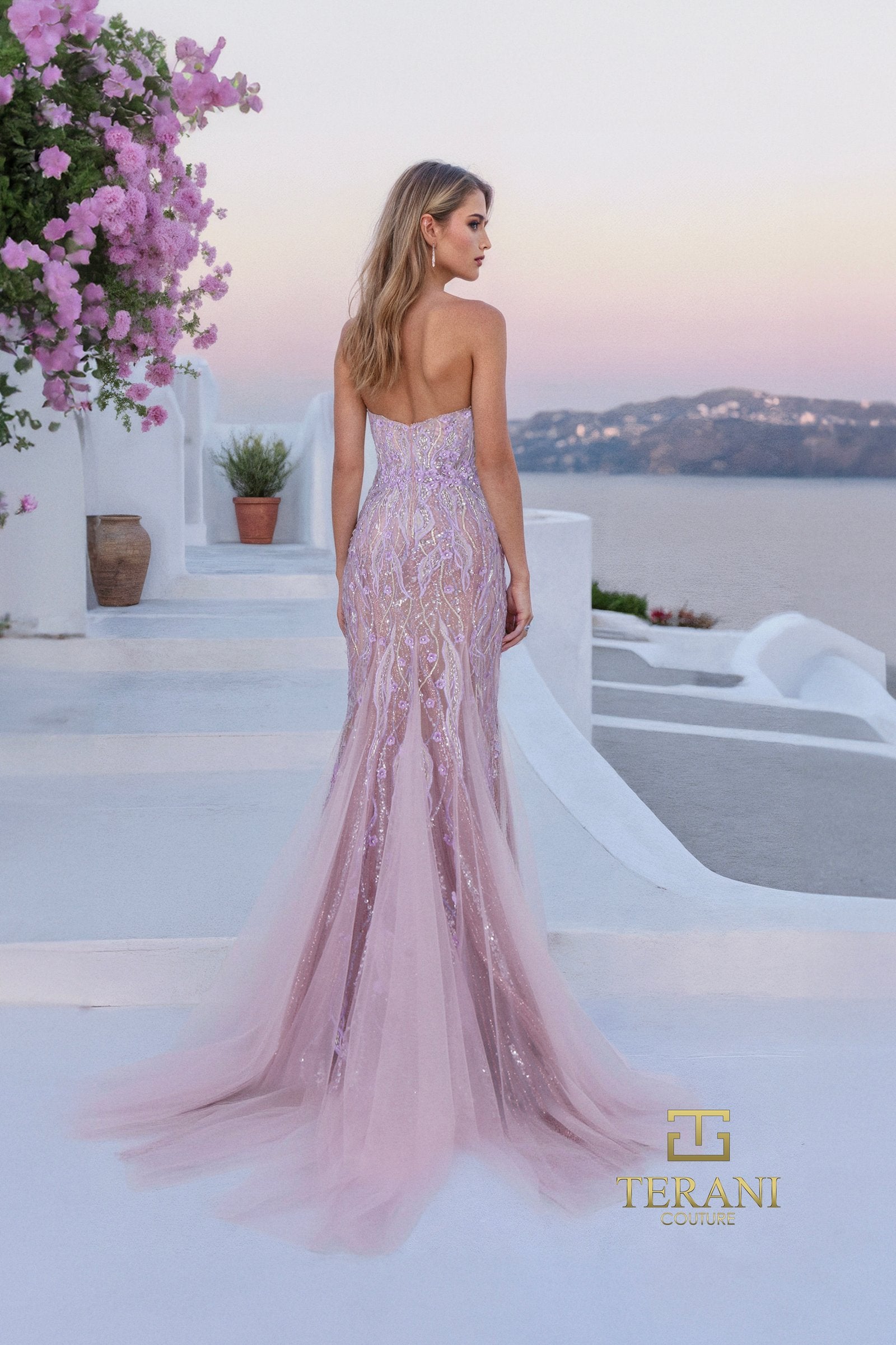 Sweetheart Beaded Tulle Mermaid Gown - 261P6191
