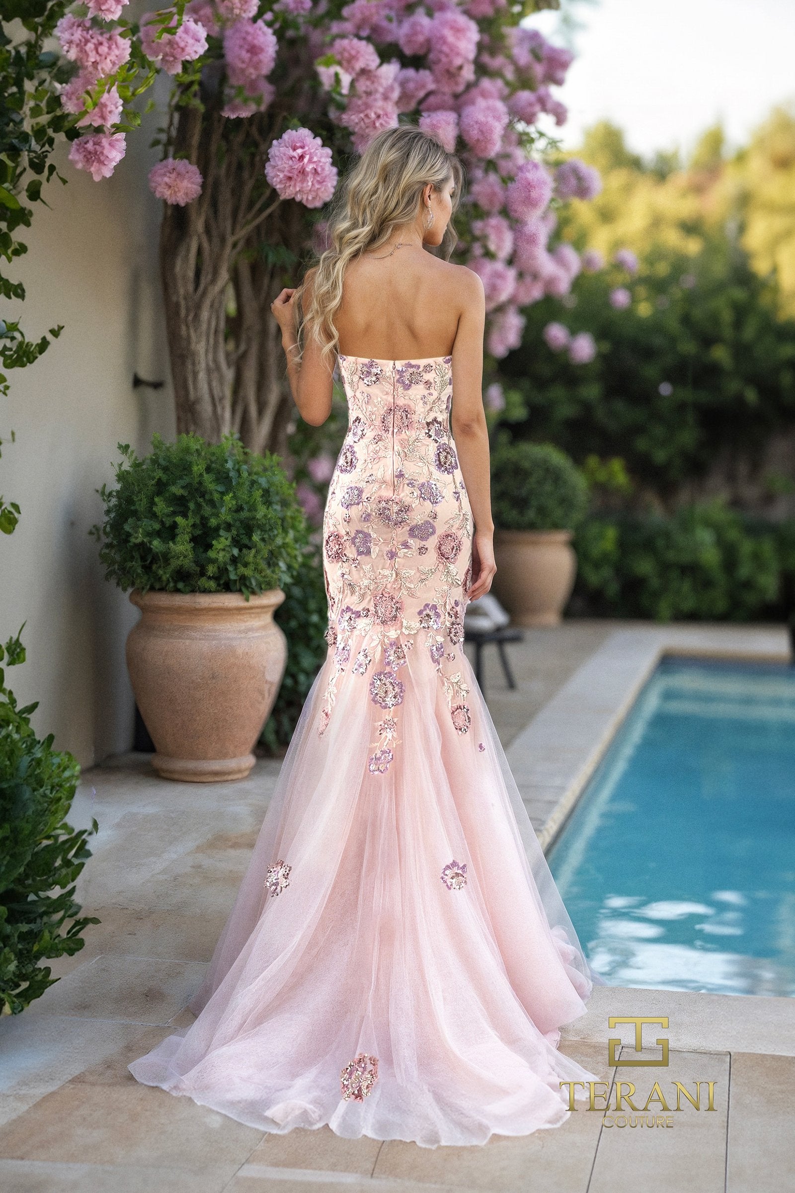 Sweetheart Beaded Tulle Mermaid Gown - 261P6193 Sweetheart Beaded Tulle Mermaid Gown - 261P6193