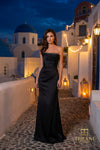 Straight Neck Satin Column Gown - 261P6217