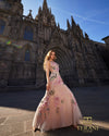 Scoop Neck Tulle & Embroidered Mermaid Gown - 261P6677