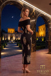 Off-Shoulder Short Cocktail Sheath Dress - 262C7544