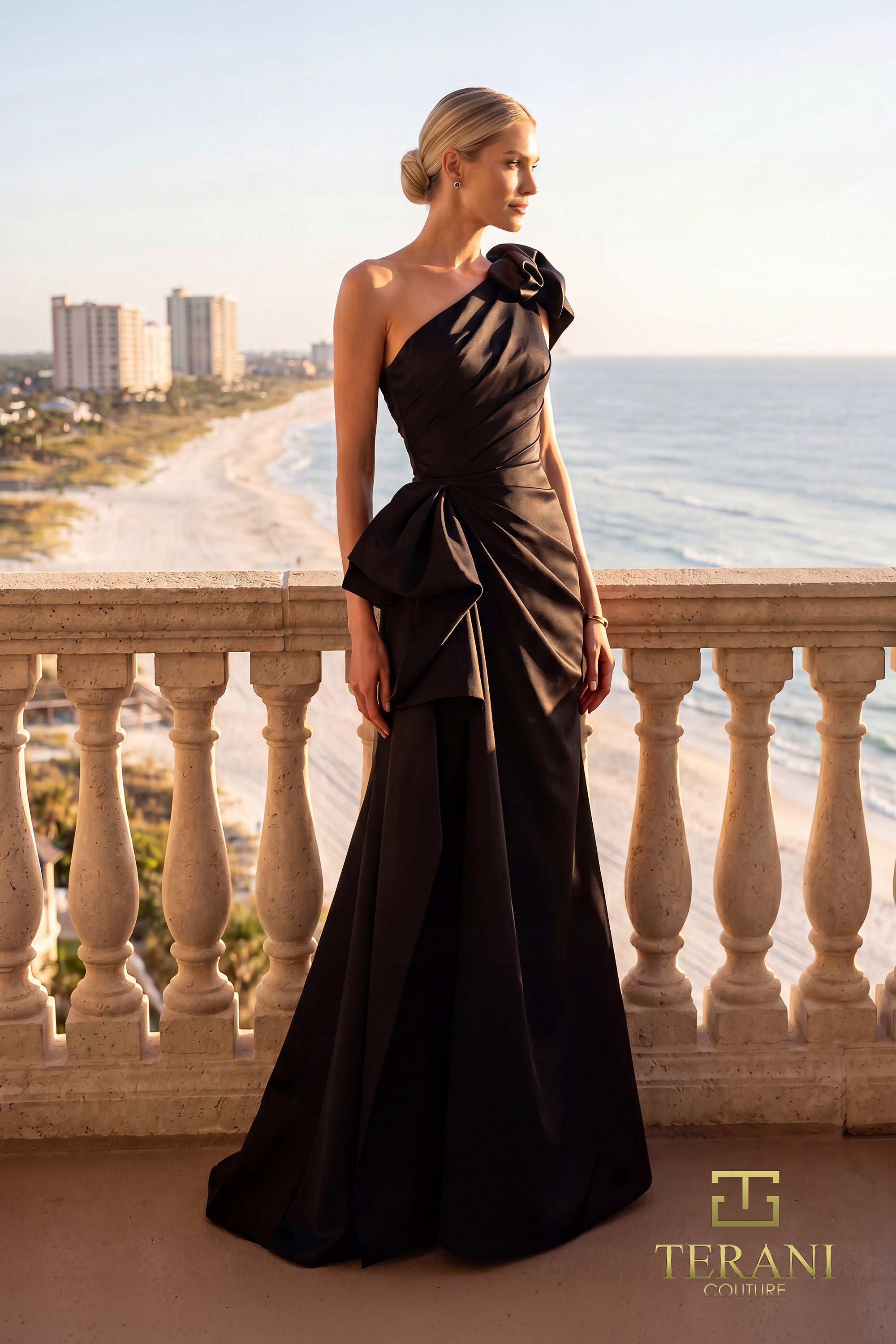 One-Shoulder Long Evening Dress - 262E7132