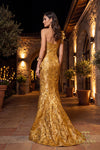 One-Shoulder Long Evening Dress - 262E7136