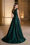 V-Neck Long Evening Dress - 262E7138