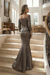 Off-Shoulder Long Evening Dress - 262E7149