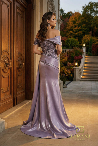 Off-Shoulder Long Evening Dress - 262E7535
