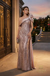 One-Shoulder Long Evening Dress - 262E7536