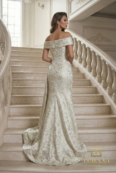Off-Shoulder Long Evening Dress - 262E7537