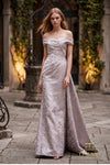 Off-Shoulder Long Evening Dress - 262E7537