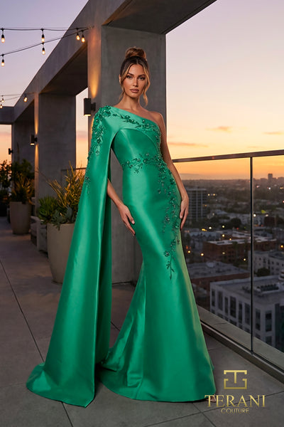 One-Shoulder Long Mother of the Bride Dress - 262M7275