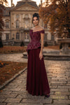 Off-Shoulder Long Two-Piece Mother of the Bride Set - 262M7287