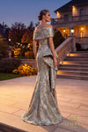 Off-Shoulder Long Mother of the Bride Dress - 262M7303