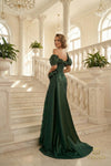 Off-Shoulder Long Mother of the Bride Sheath Dress - 262M7321