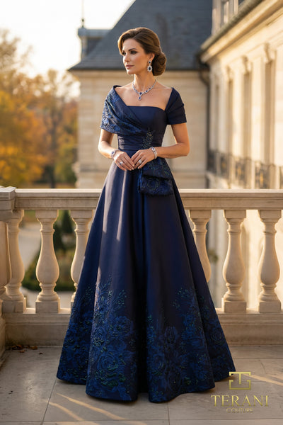 olive formal dress for wedding Long Formal Mother of the Bride Dress