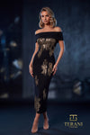 Off-Shoulder Short Cocktail Sheath Dress - 262C7544