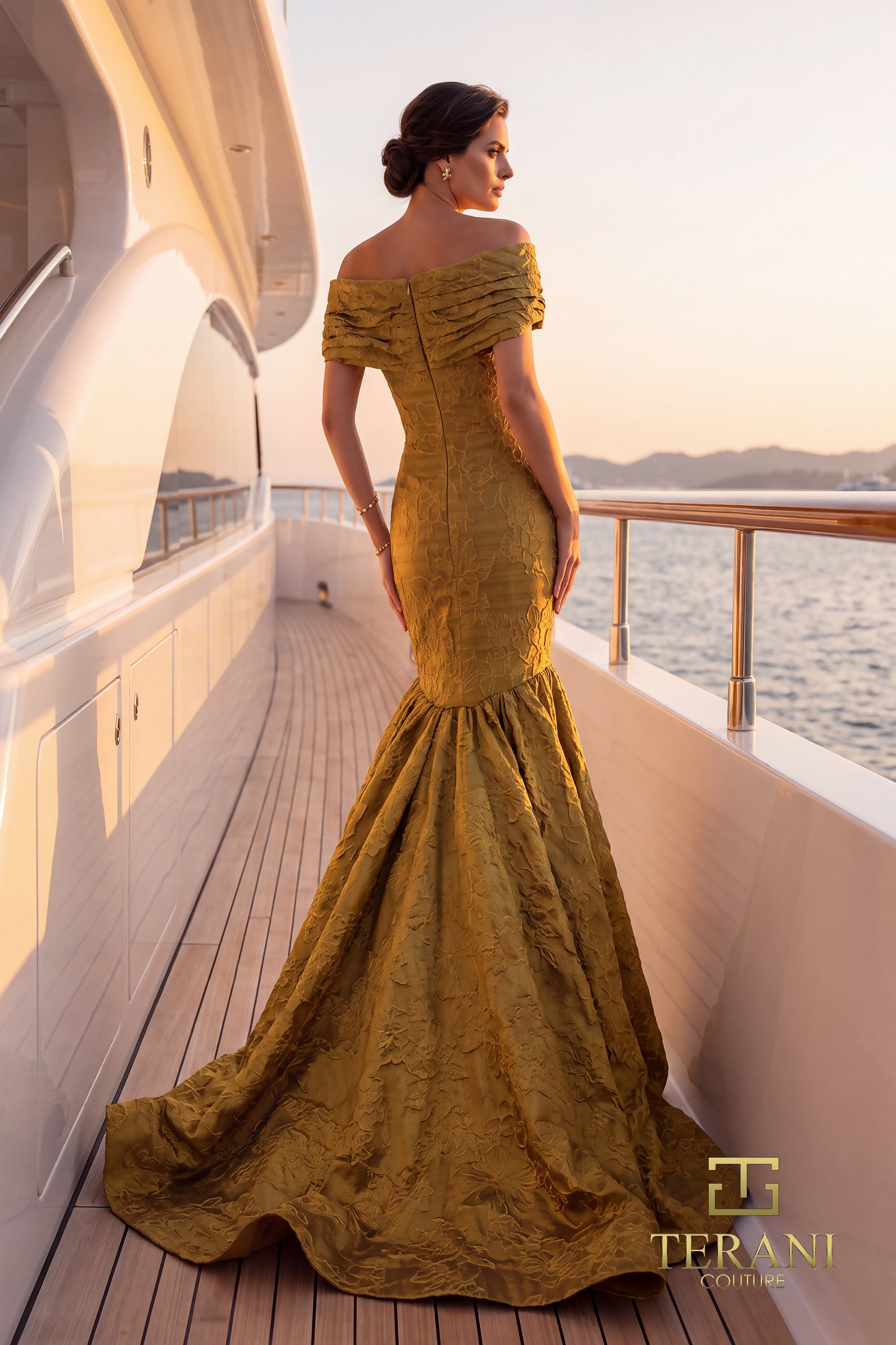 Off-Shoulder Long Evening Dress - 262E7069