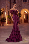 V-Neck Long Evening Dress - 262E7070