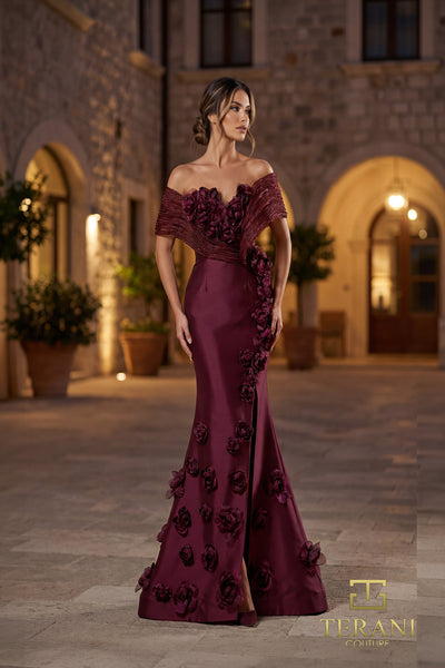 V-Neck Long Evening Dress - 262E7070