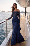 Off-Shoulder Long Evening Dress - 262E7074