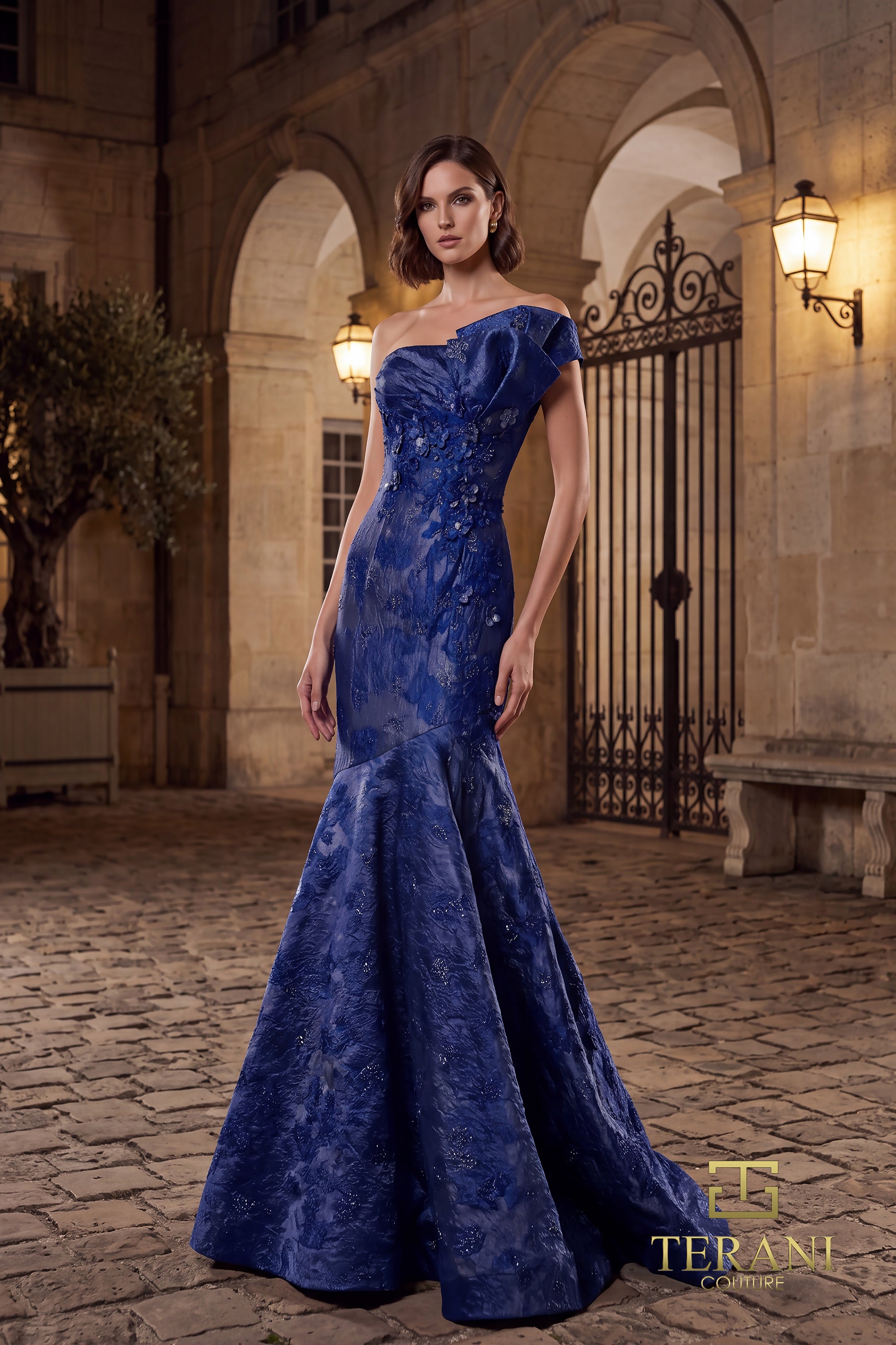 One-Shoulder Long Evening Dress - 262E7137